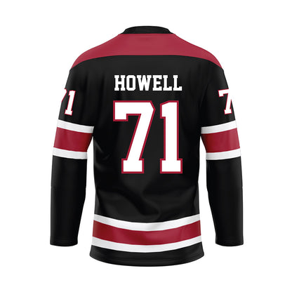 Alabama - NCAA Football : Jackson Howell - Black Hockey Jersey