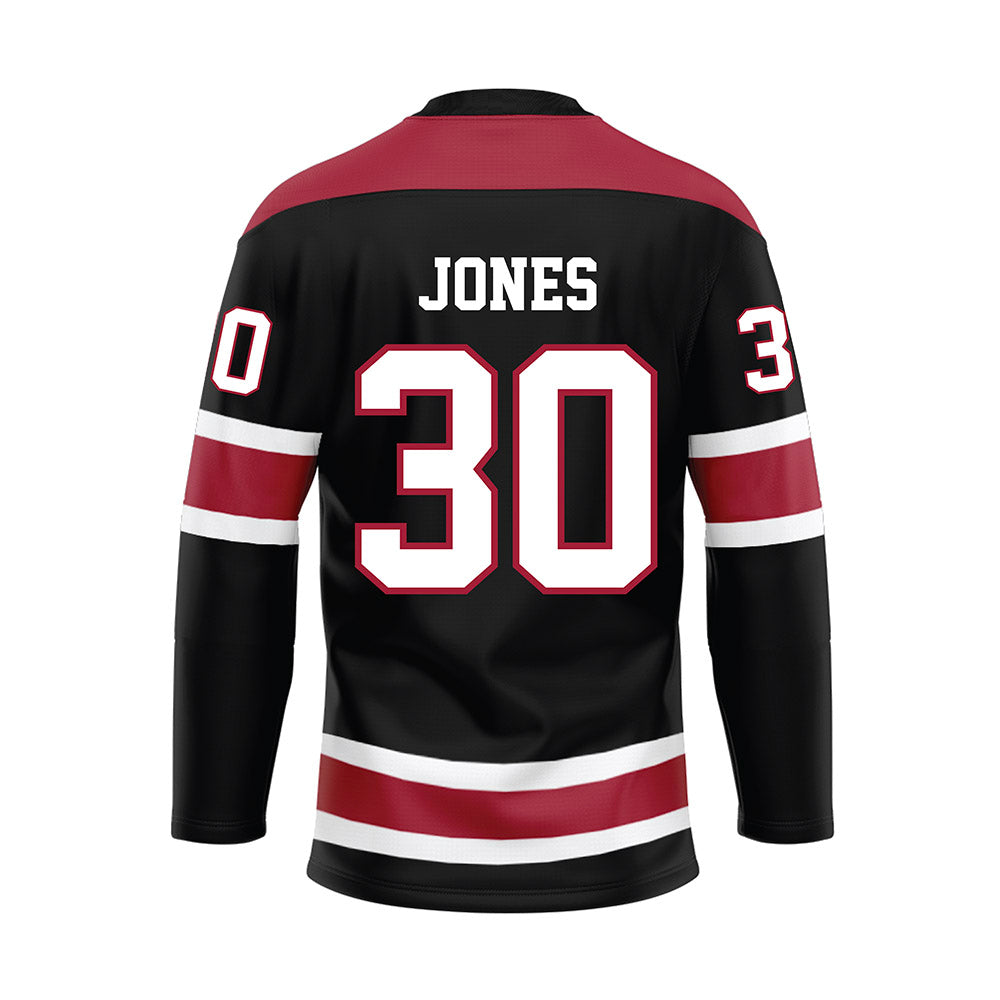 Alabama - NCAA Football : Cayden Jones - Black Hockey Jersey