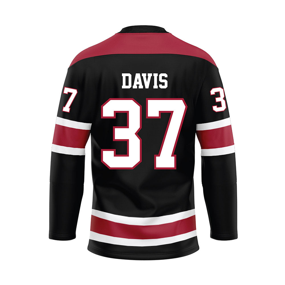 Alabama - NCAA Football : Cole Davis - Black Hockey Jersey