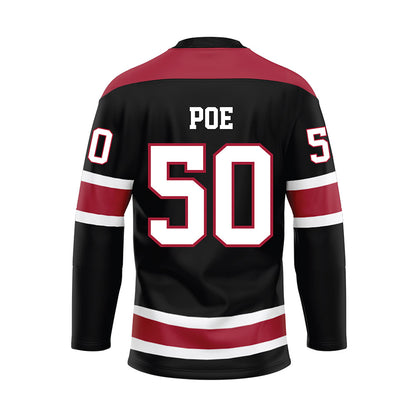 Alabama - NCAA Football : Casey Poe - Black Hockey Jersey