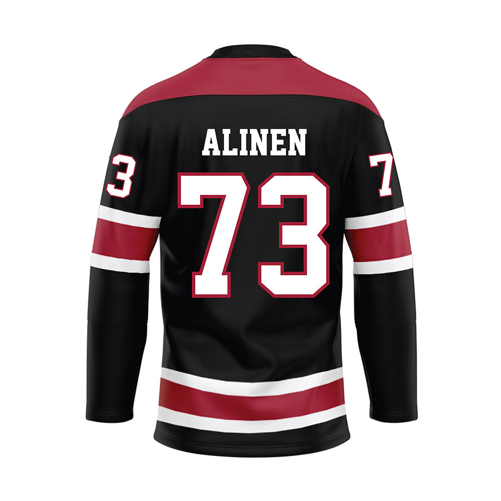 Alabama - NCAA Football : Olaus Alinen - Black Hockey Jersey
