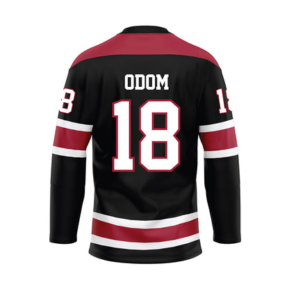 Alabama - NCAA Football : Caleb Odom - Black Hockey Jersey