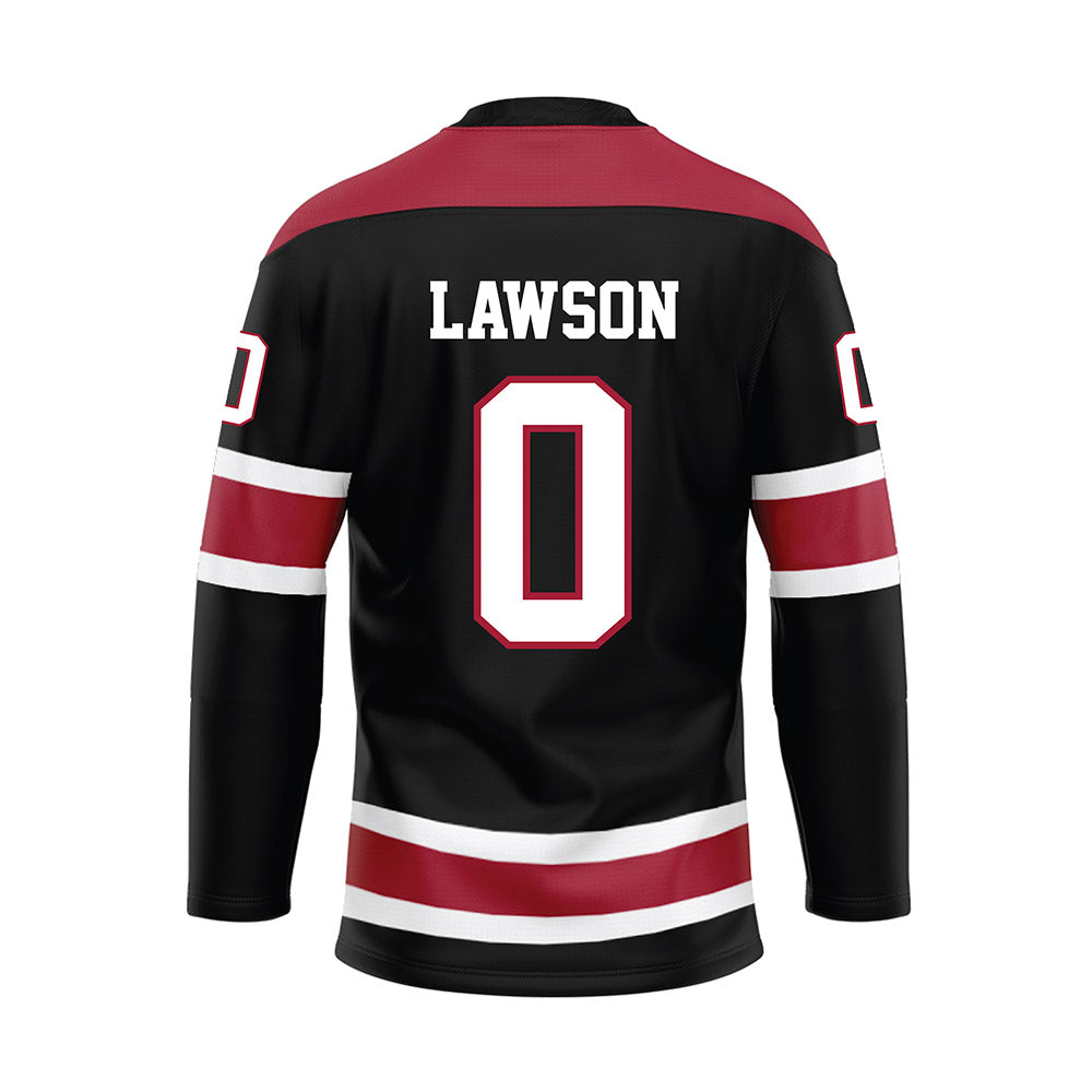 Alabama - NCAA Football : Deontae Lawson - Black Hockey Jersey