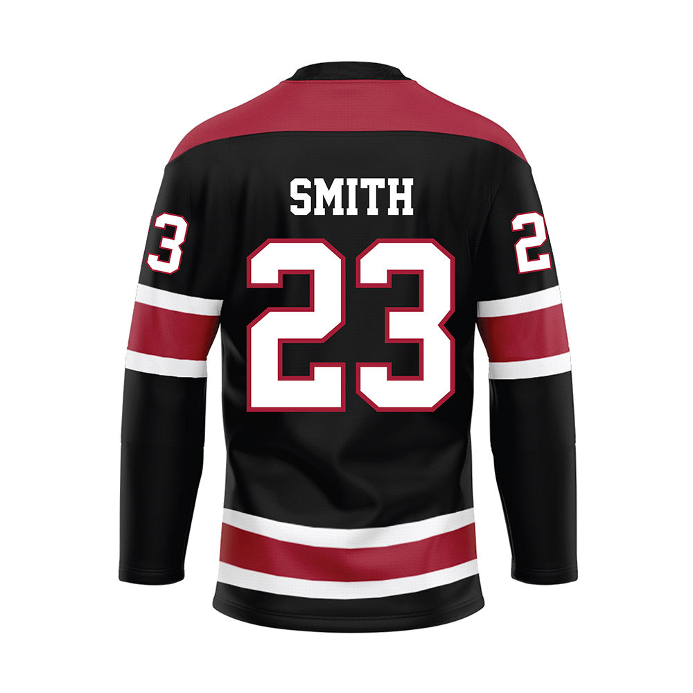 Alabama - NCAA Football : James Smith - Black Hockey Jersey