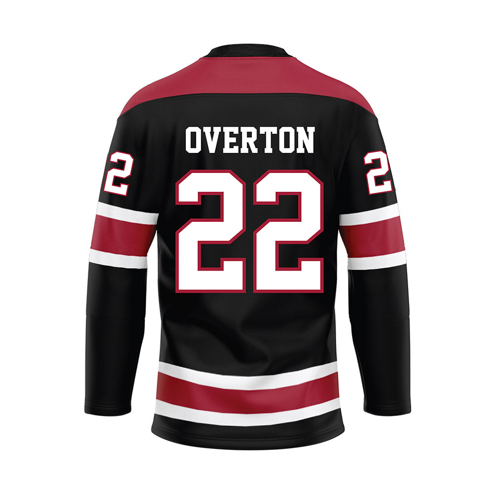 Alabama - NCAA Football : LT Overton - Black Hockey Jersey