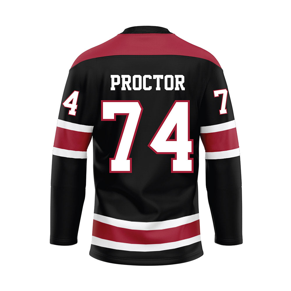 Alabama - NCAA Football : Kadyn Proctor - Black Hockey Jersey