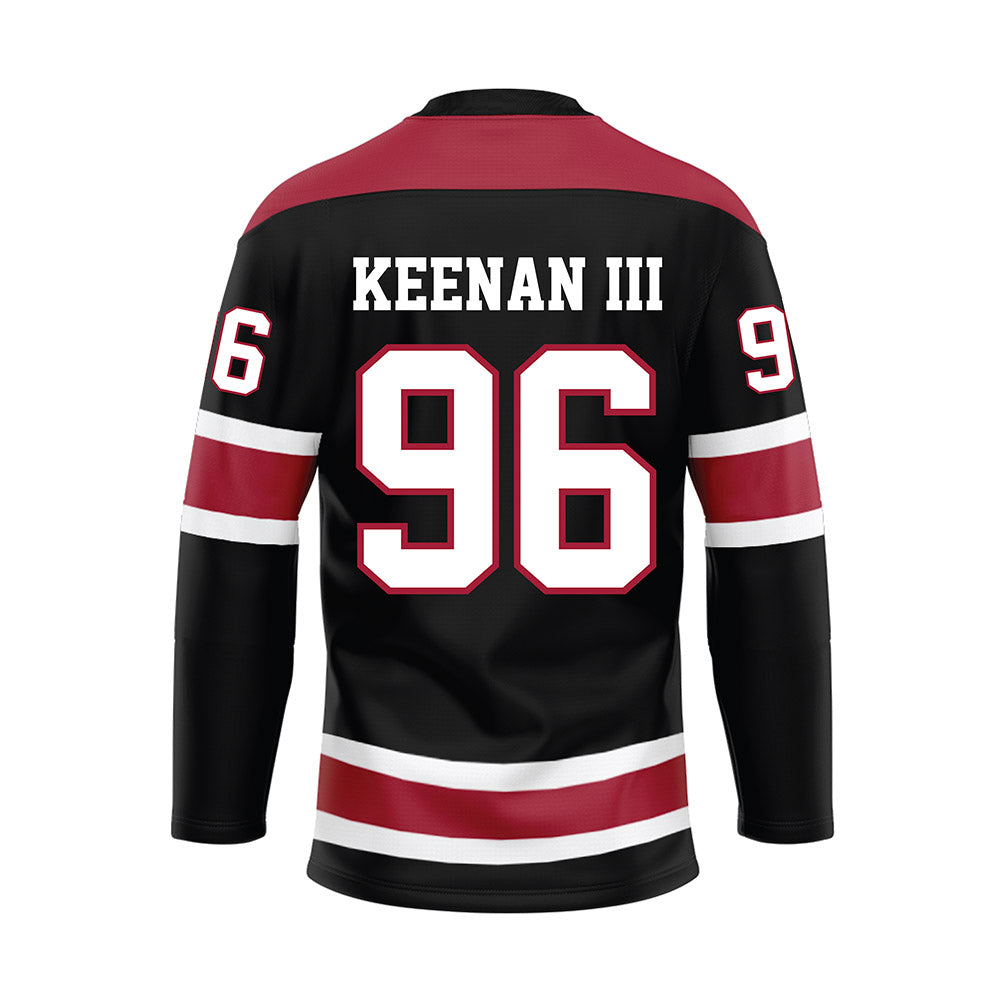 Alabama - NCAA Football : Tim Keenan III - Black Hockey Jersey