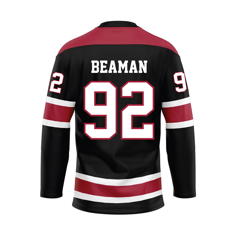 Alabama - NCAA Football : Jeremiah Beaman - Black Hockey Jersey