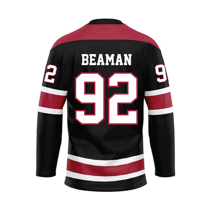 Alabama - NCAA Football : Jeremiah Beaman - Black Hockey Jersey