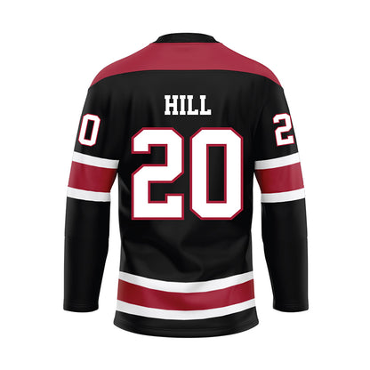 Alabama - NCAA Football : Daniel Hill - Black Hockey Jersey