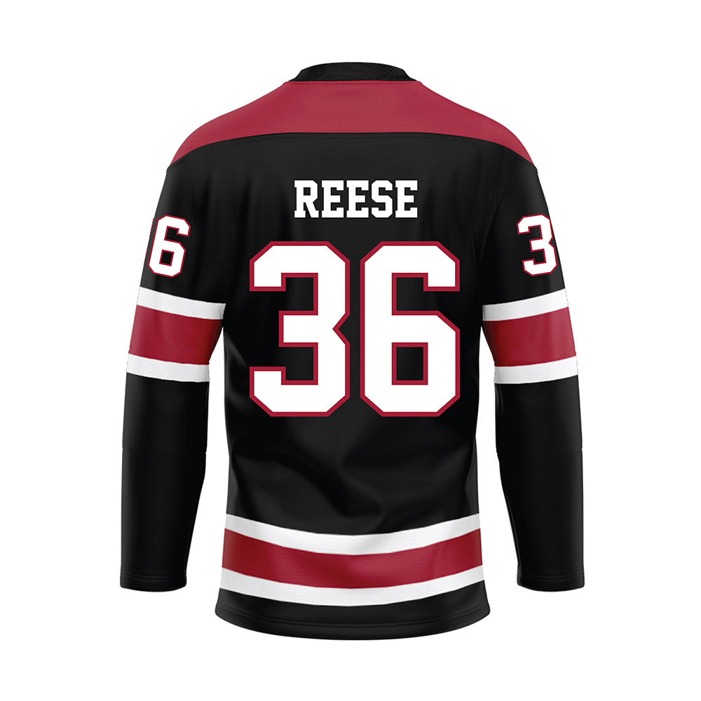 Alabama - NCAA Football : QB Reese - Black Hockey Jersey