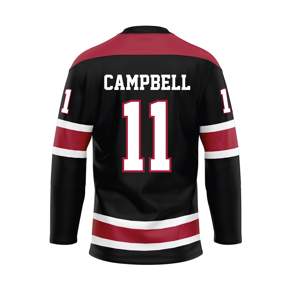 Alabama - NCAA Football : Jihaad Campbell - Black Hockey Jersey