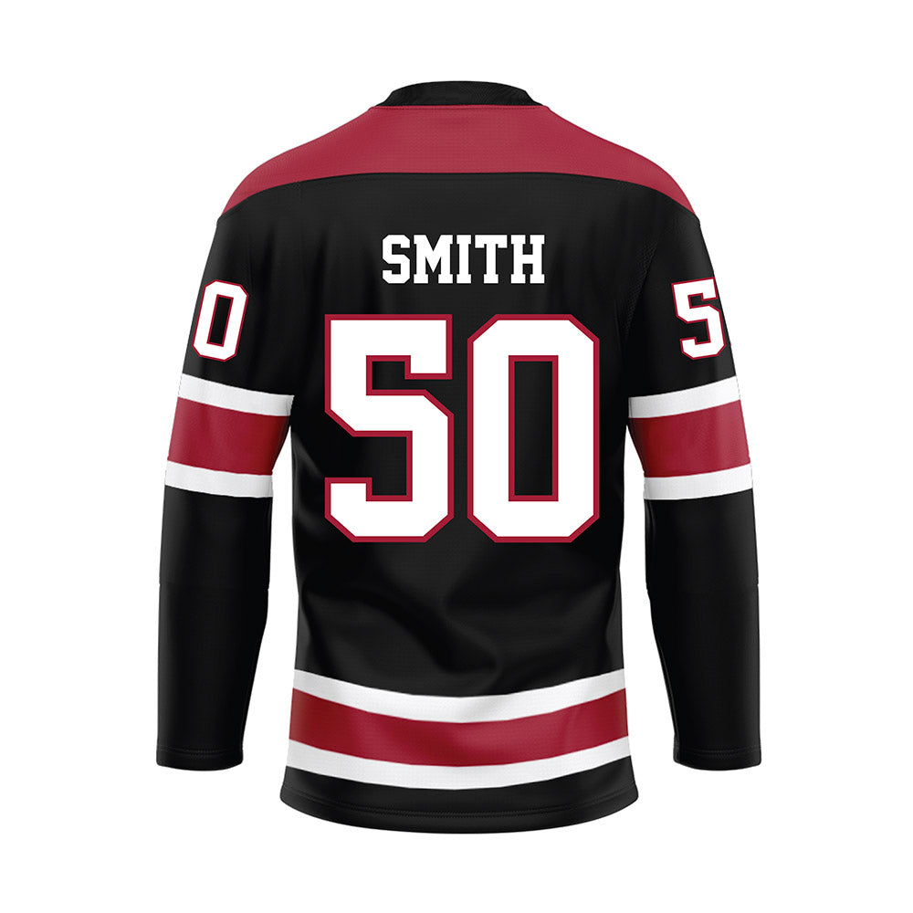 Alabama - NCAA Football : Tim Smith - Black Hockey Jersey