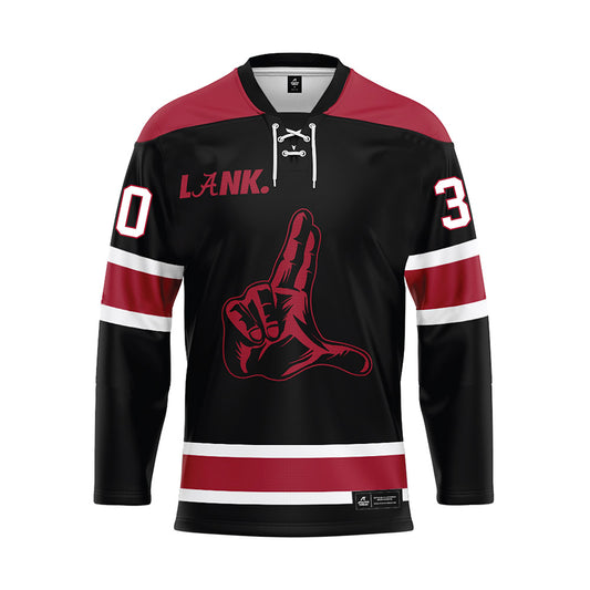 Alabama - NCAA Football : Derek Meadows - Black Hockey Jersey-0