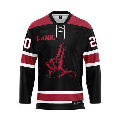 Alabama - NCAA Football : Daniel Hill - Black Hockey Jersey