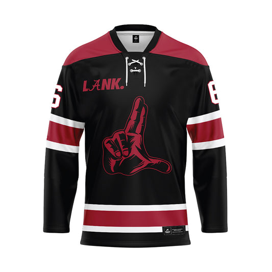 Alabama - NCAA Football : Kameron Howard - Black Hockey Jersey-0