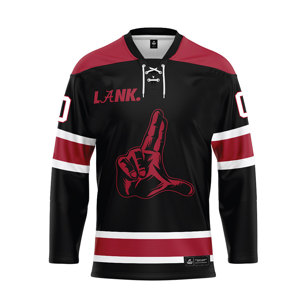 Alabama - NCAA Football : Deontae Lawson - Black Hockey Jersey