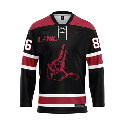 Alabama - NCAA Football : James Burnip - Black Hockey Jersey