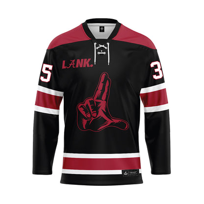 Alabama - NCAA Football : Jeremiah Alexander - Black Hockey Jersey