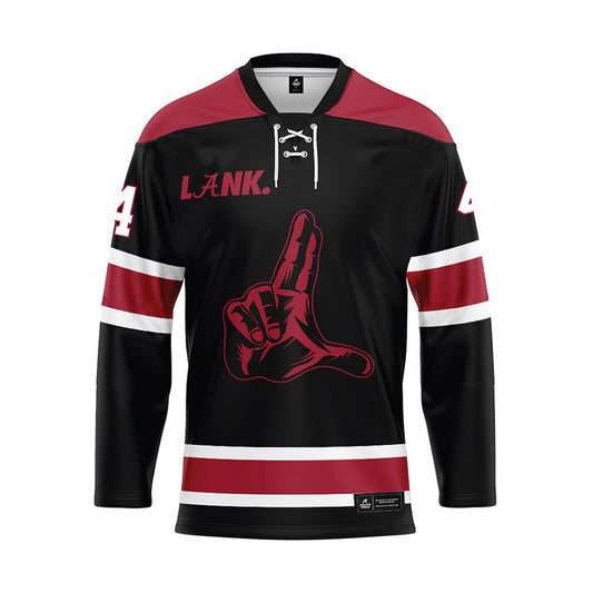 Alabama - NCAA Football : Jalen Milroe - Black Hockey Jersey