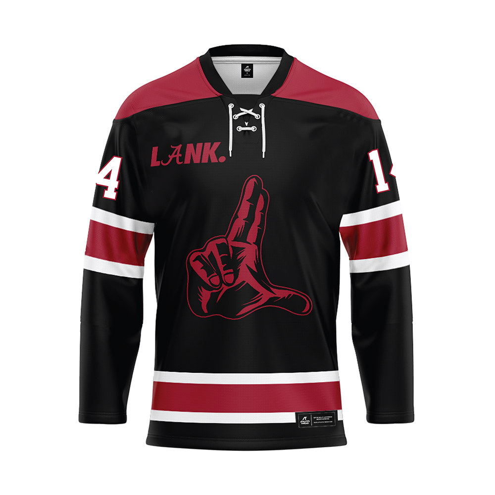 Alabama - NCAA Football : Graham Nicholson - Black Hockey Jersey