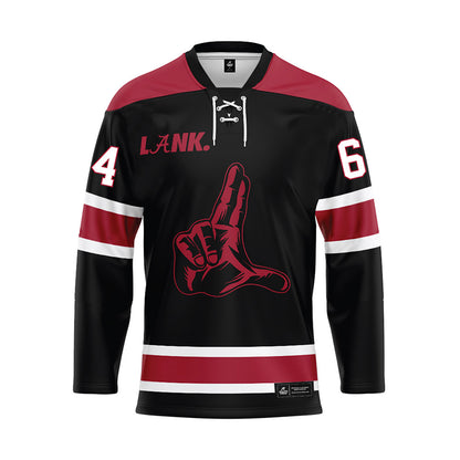 Alabama - NCAA Football : Mac Smith - Black Hockey Jersey