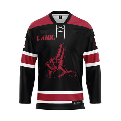 Alabama - NCAA Football : Kendrick Law - Black Hockey Jersey