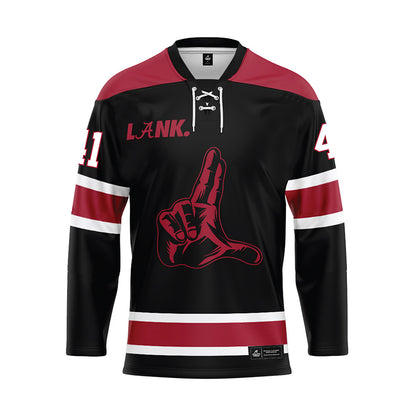 Alabama - NCAA Football : Justin Okoronkwo - Black Hockey Jersey