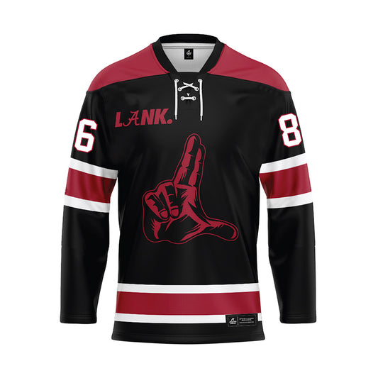 Alabama - NCAA Football : Peter Knudson - Black Hockey Jersey-0