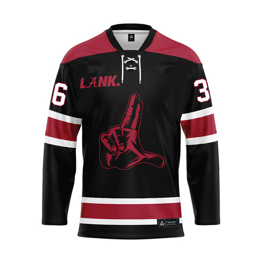 Alabama - NCAA Football : QB Reese - Black Hockey Jersey