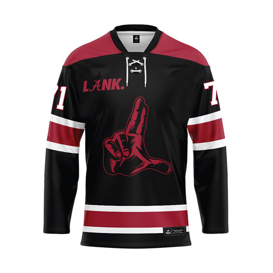 Alabama - NCAA Football : Kam Dewberry - Black Hockey Jersey-0