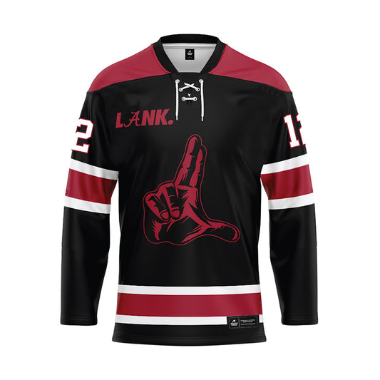 Alabama - NCAA Football : Keelon Russell - Black Hockey Jersey-0