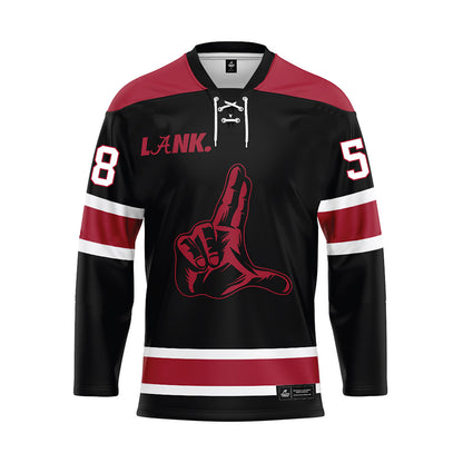 Alabama - NCAA Football : Miles McVay - Black Hockey Jersey