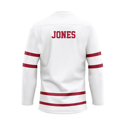 Alabama - NCAA Men's Cross Country : Jace Jones - White Hockey Jersey