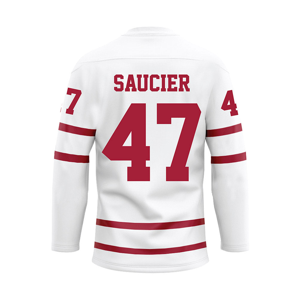 Alabama - Football Alumni : Robert Saucier - White Hockey Jersey