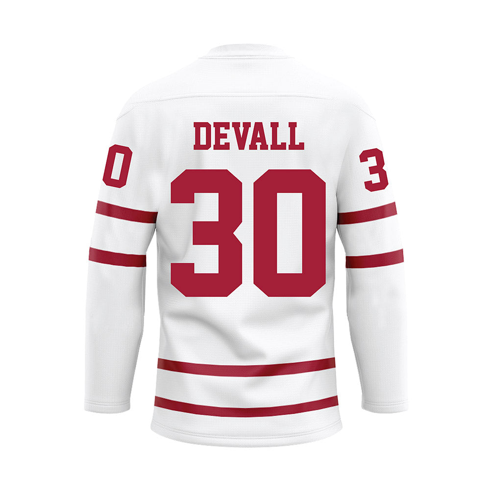 Alabama - Football Alumni : Denzel Devall - White Hockey Jersey