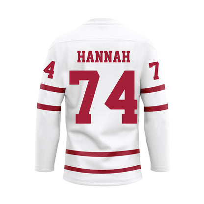 Alabama - Football Alumni : David Hannah - White Hockey Jersey