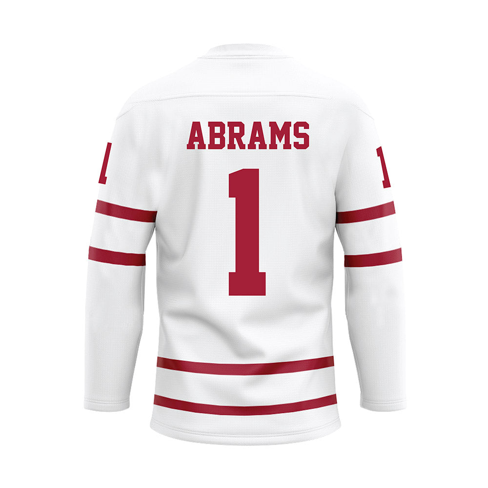 Alabama - Women's Basketball Alumni : Megan Abrams - White Hockey Jersey