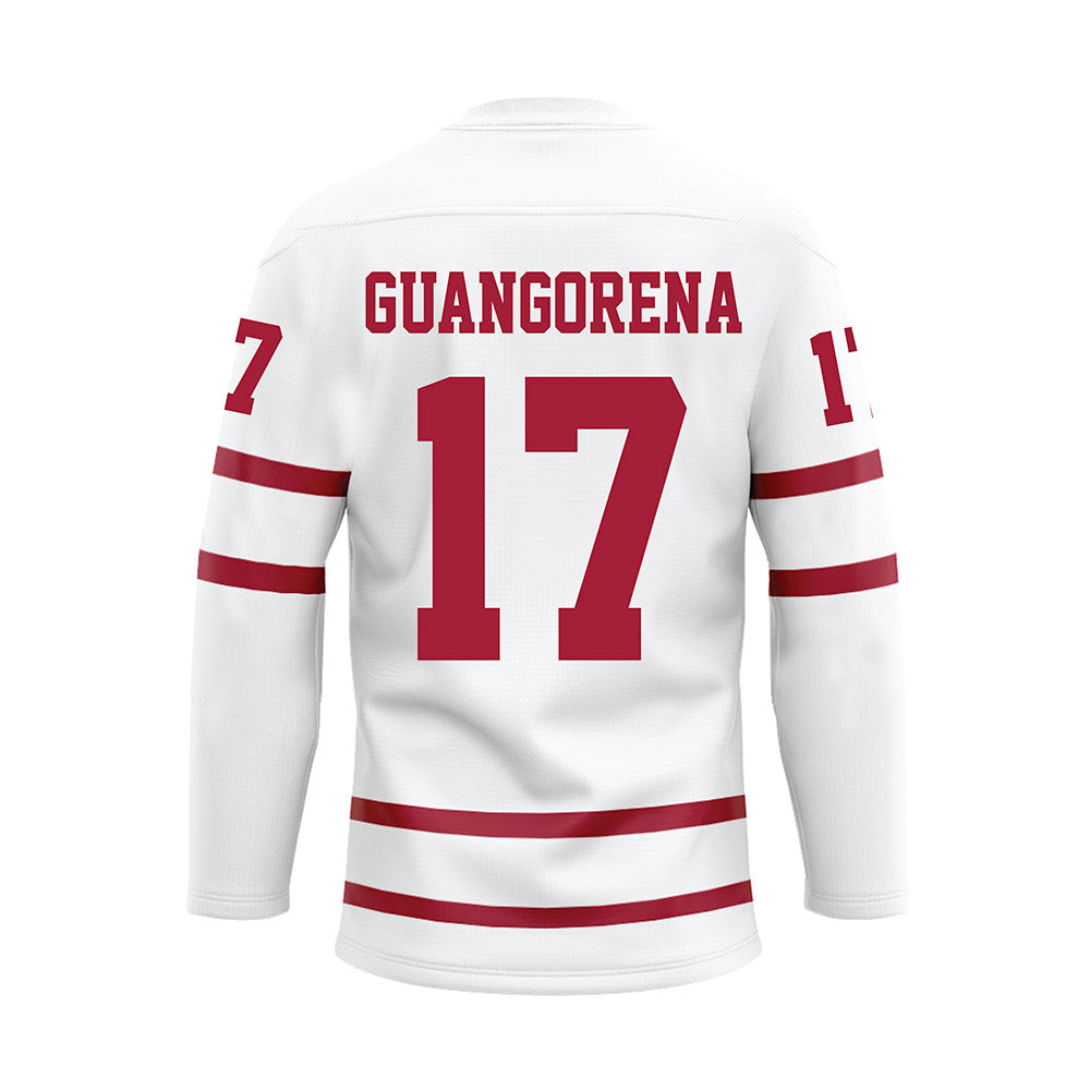 Alabama - NCAA Baseball : Kameron Guangorena - White Hockey Jersey