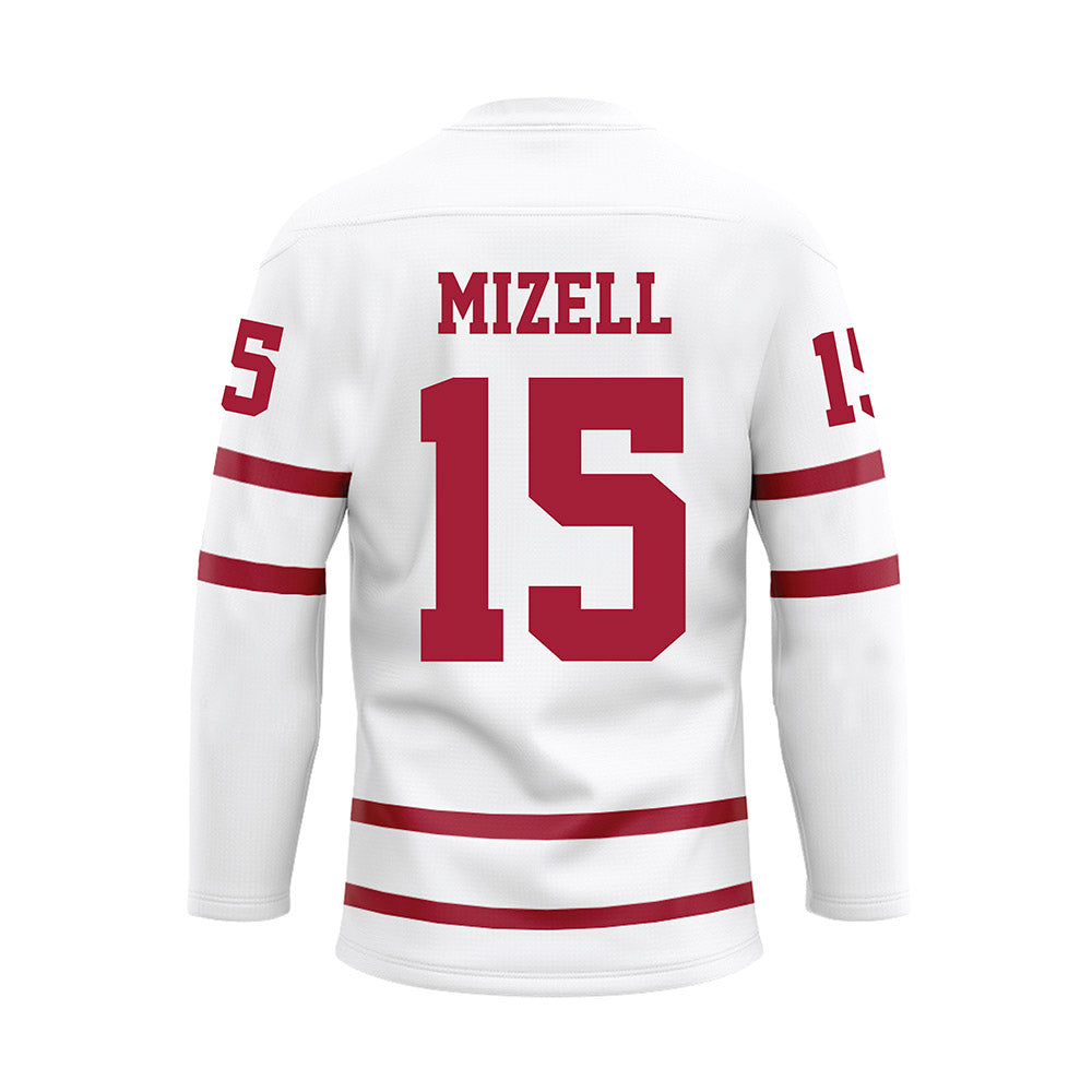 Alabama - NCAA Baseball : Coleman Mizell - White Hockey Jersey