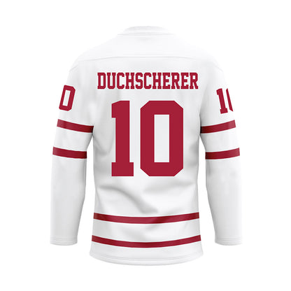 Alabama - NCAA Softball : Abby Duchscherer - White Hockey Jersey