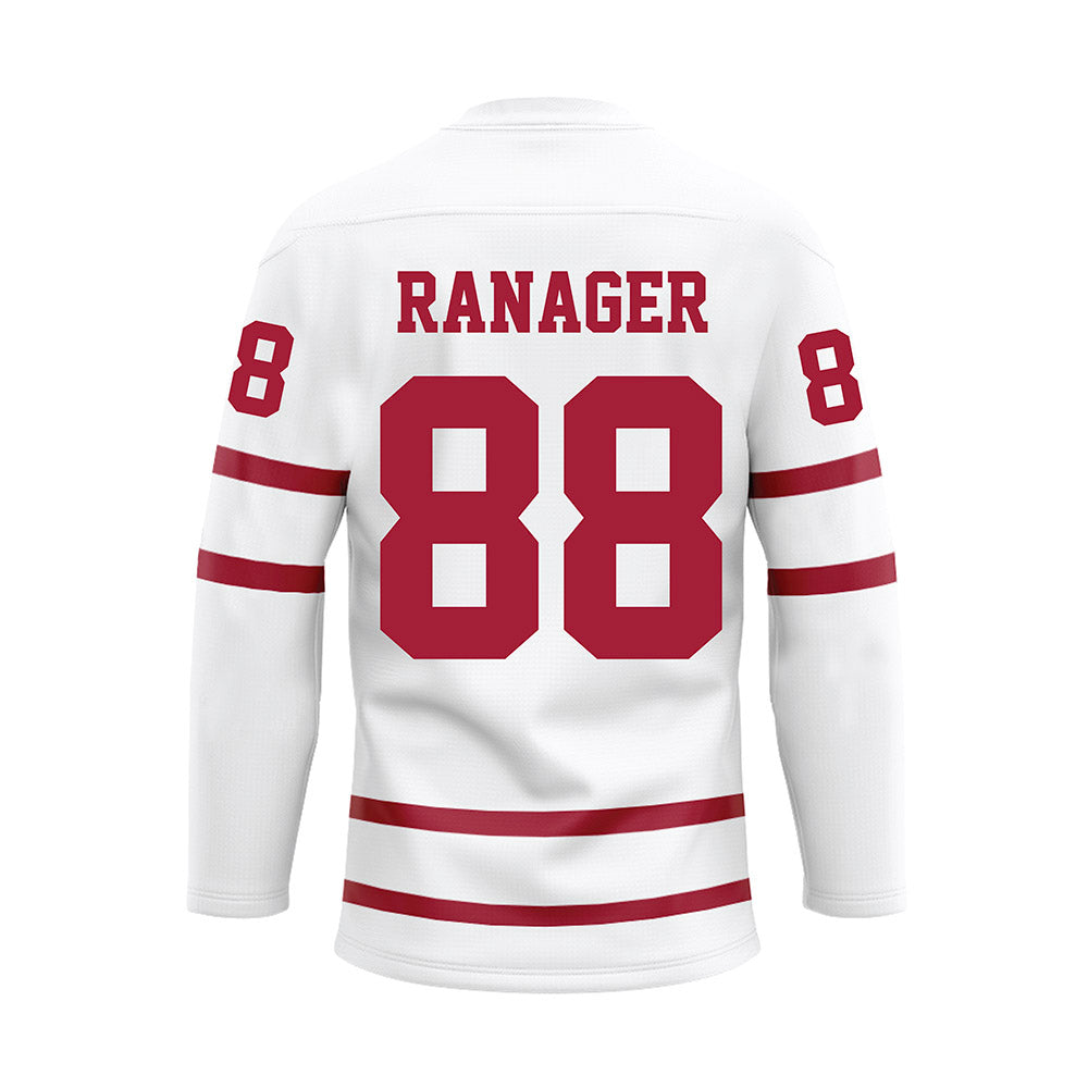 Alabama - Football Alumni : George Ranager - White Hockey Jersey