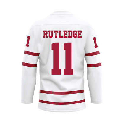 Alabama - Football Alumni : Jeff Rutledge - White Hockey Jersey