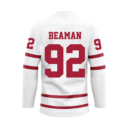 Alabama - NCAA Football : Jeremiah Beaman - White Hockey Jersey