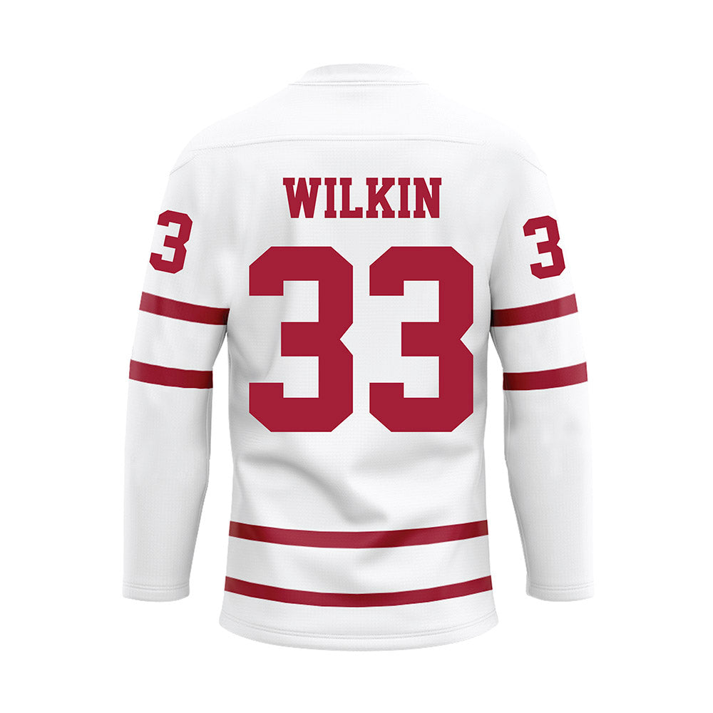 Alabama - NCAA Men's Basketball : Jonas Wilkin - White Hockey Jersey-1