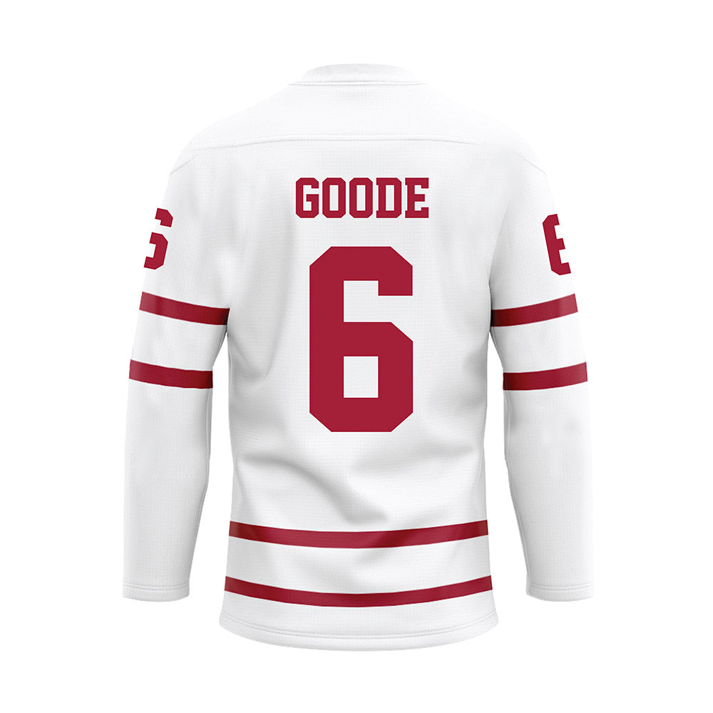 Alabama - Football Alumni : Demetrius Goode - White Hockey Jersey