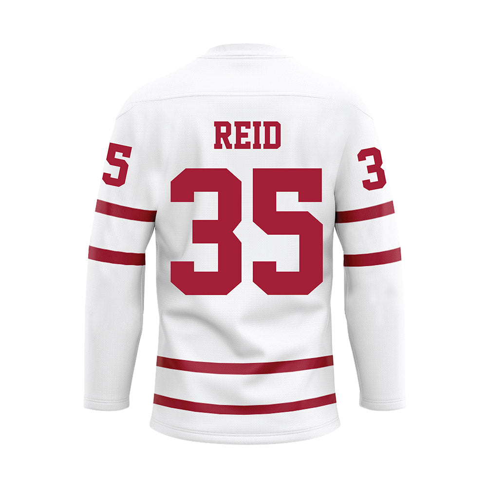 Alabama - NCAA Men's Basketball : Derrion Reid - White Hockey Jersey