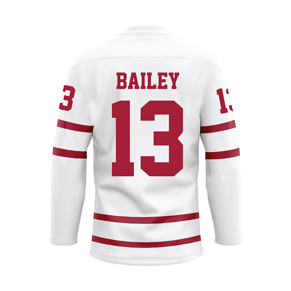 Alabama - Football Alumni : Kecalf Bailey - White Hockey Jersey