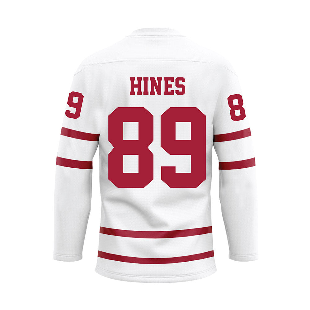 Alabama - Football Alumni : Ed Hines - White Hockey Jersey