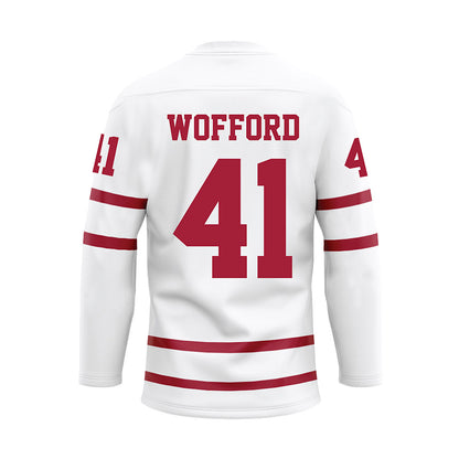 Alabama - Football Alumni : Curtis Wofford - White Hockey Jersey